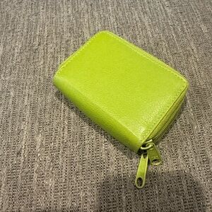 Bacci Vibrant Green Zip Wallet